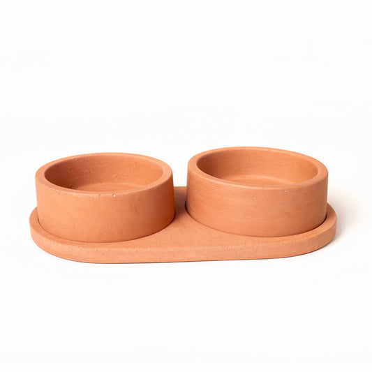 Kot - plato de hormigón Terracota